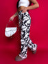 Džinsa bikses "FASHION PRINT Y3357" - pelēkbrūnas PRE-ORDER